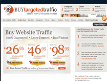 Tablet Screenshot of buytargetedtraffic.com